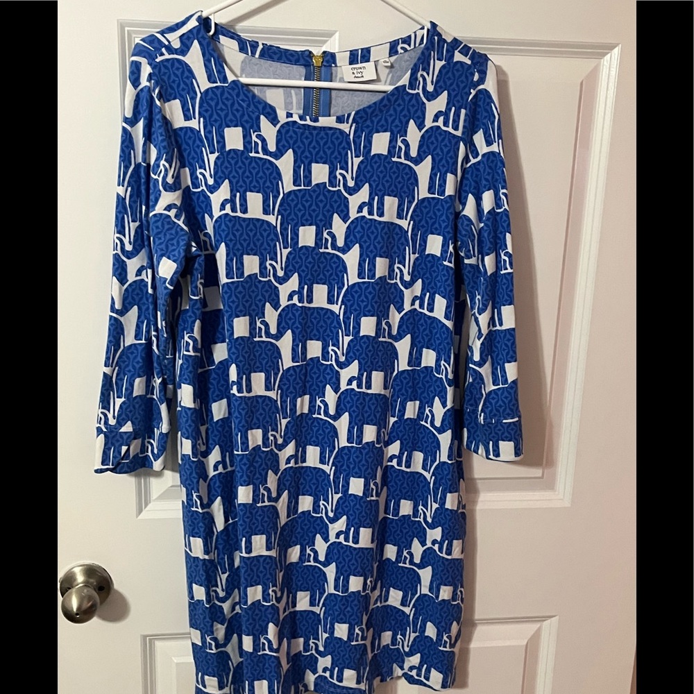 Crown and Ivy blue dress